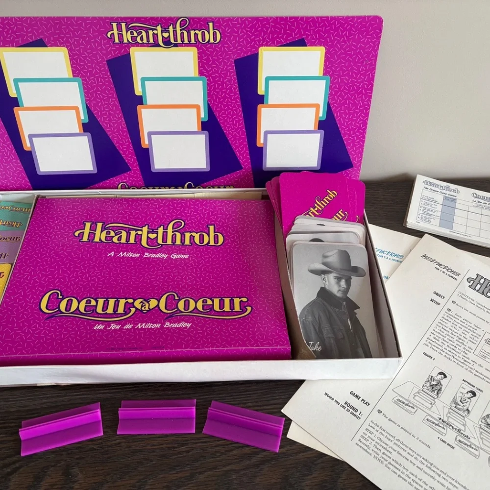 Vintage Heart Throb Board Game 1989 - Picture 7 of 11
